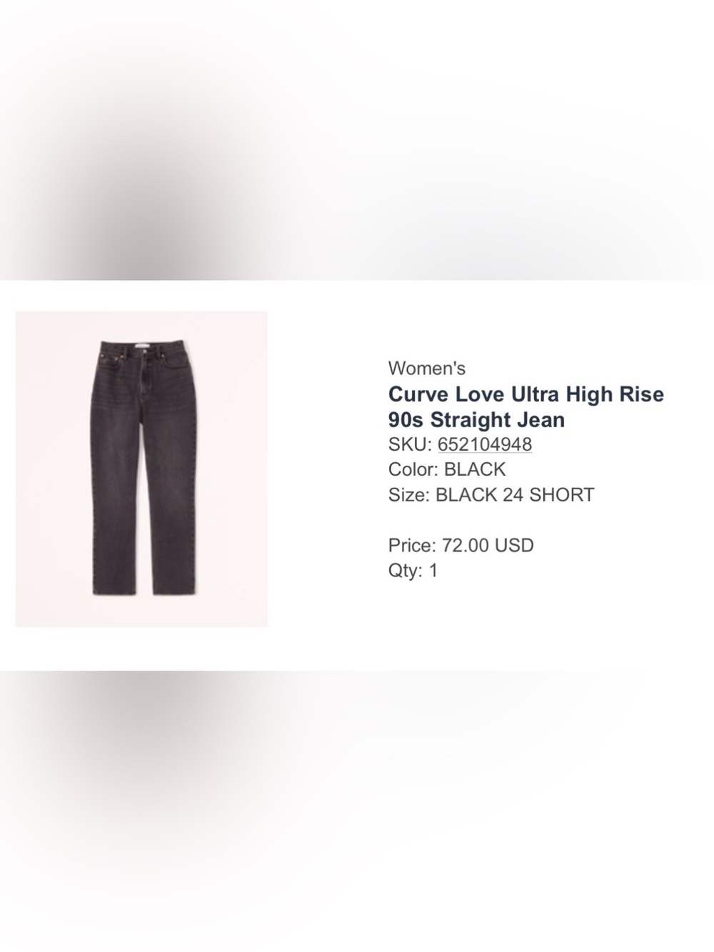 A&F Curve Love 90s Straight Jean - Picture 6 of 6